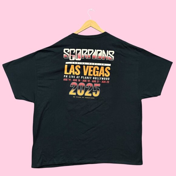 Scorpions Coming Home to Las Vegas Hard Rock Band Tee 3XL - Picture 3 of 4